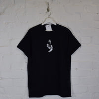 Tupac Hood Embroidered Tee In Black