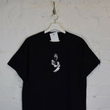 Tupac Hood Embroidered Tee In Black