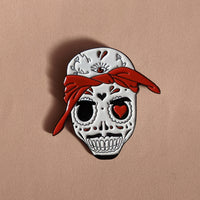 Tupac Skull Enamel Pin
