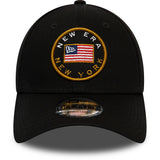New Era US Flag Pack 9Forty New York Navy Curve Peak Cap