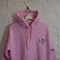 Wu X Hello Kitty Embroidered Hoodie In Pink