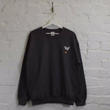 Wu X Mickey Embroidered Sweatshirt In Charcoal
