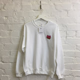 Wu Pink Donut Embroidered Sweatshirt In White