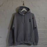 Wu X Banksy Embroidered Hoodie In Grey
