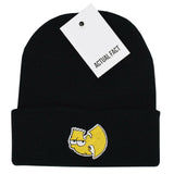 Wu X Bart Roll Up Beanie In Black