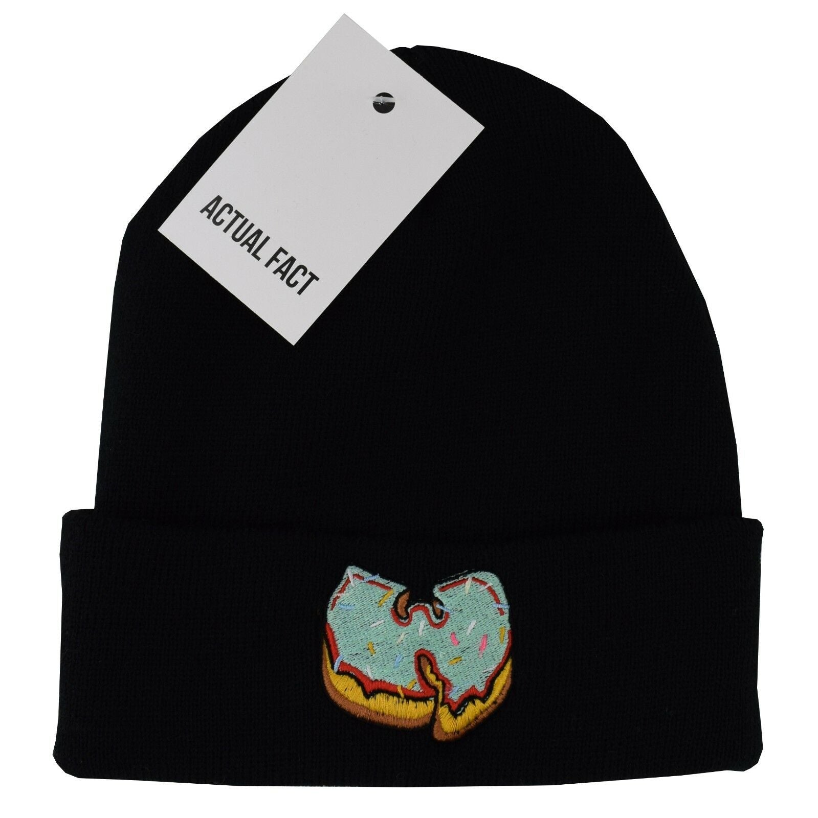WuXGreenDonutBlackBeanie1_2048