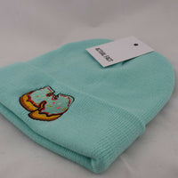 Wu X Green Donut Roll Up Beanie In Mint