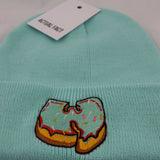 Wu X Green Donut Roll Up Beanie In Mint