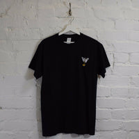 Wu X Mickey Embroidered Tee In Black