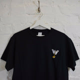 Wu X Mickey Embroidered Tee In Black