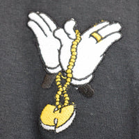 Wu X Mickey Embroidered Tee In Black