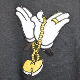 Wu X Mickey Embroidered Tee In Black
