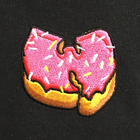 Wu X Pink Donut Embroidered Tee In Black