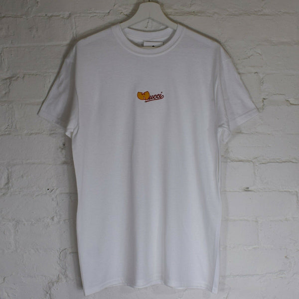 Wucci Embroidered Tee In White