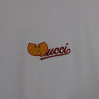 Wucci Embroidered Tee In White