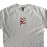 Young Metro Embroidered Tee In White