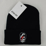 Ziggy Day Of The Dead Roll Up Beanie In Black