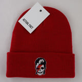 Ziggy Day Of The Dead Roll Up Beanie In Red