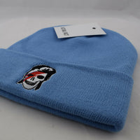 Ziggy Day Of The Dead Roll Up Beanie In Sky Blue
